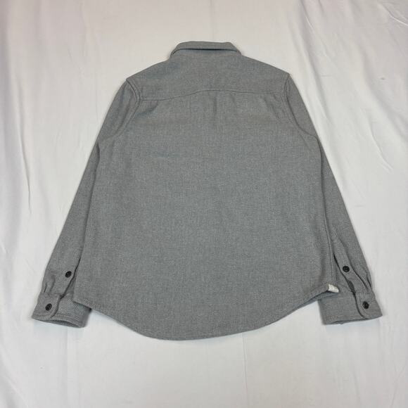 Outerknown Blanket Shirt Men's XS Heather Gray Cotton Twill Overshirt - Picture 3 of 9